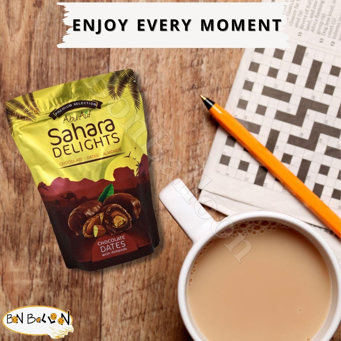 Abu Auf Semi Dry Dates Without Seed Stuffed With Almond Coated With Chocolate Sahara Delights Delicious Finest Natural Tamr Free
