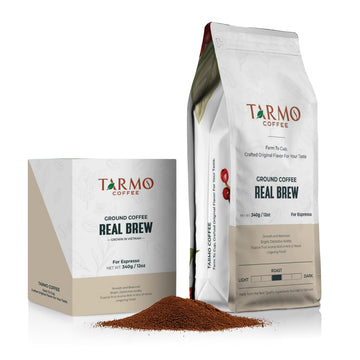 Tarmo Coffee | REAL BREW - Low Acid Ground Coffee, Vietnamese Coffee, Premium Arabica, Medium Roast, 12 Oz Bag