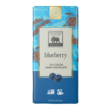 Endangered Species Chocolate Bar Sea Turtle Dark Bars 3 Oz