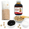 Fanale Brown Sugar Boba Tea Kit with Boba Pearls, US Boba Co Tapioca Pearl Made in USA 1 Pound, Brown sugar boba milk tea, Hand 