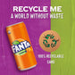 Fanta Orange Flavored Cold Drink | Soft Drink With Added Orange Flavour | Delicious Orangey Flavor| Recyclable Can, 300 Ml