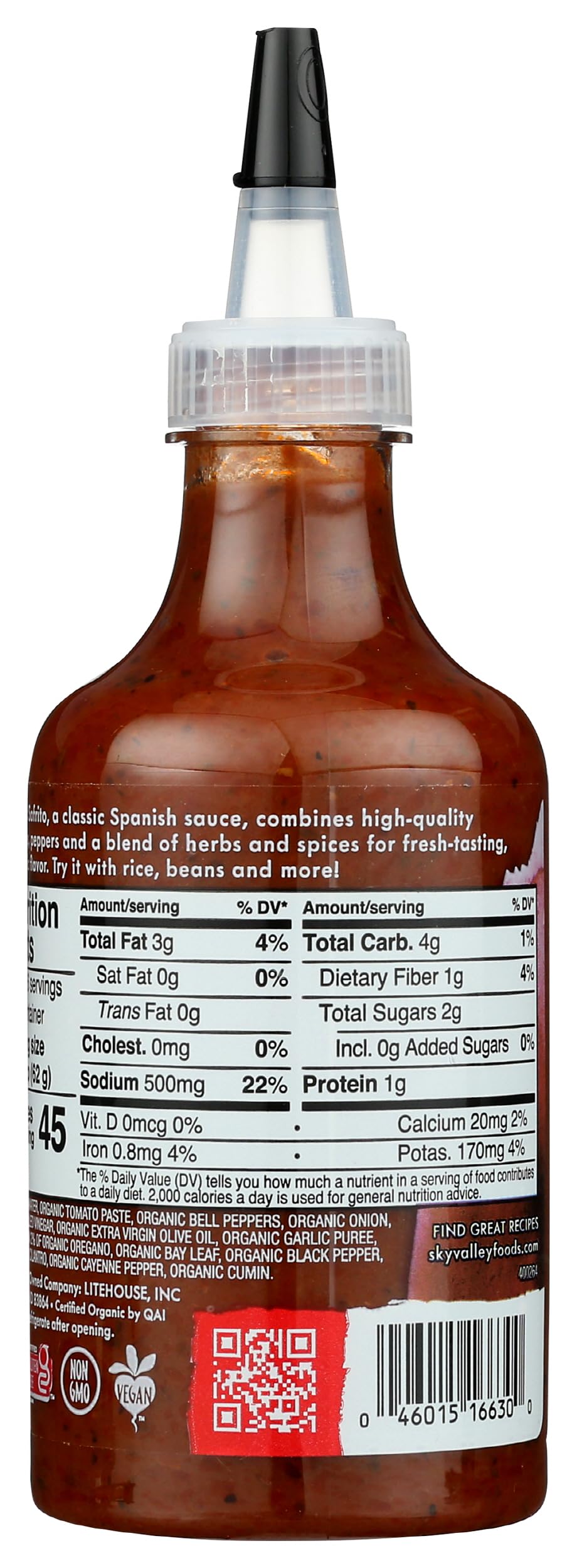 Sky Valley Organic Red Sofrito Sauce 13 Oz
