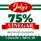 Jolys 75% Vinegar Extra Strong, All Natural Multipurpose Cleaner, 1 Gallon (Pack of 2)