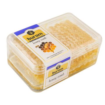 Buram Gourmet Honeycomb, 100% All-Natural Raw Honeycomb From The Turkish Mountains, No Additives, No Preservatives, Sweet N Chew