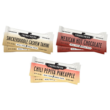 Thunderbird Bars Energy Snack, Gluten-Free With Protein, Healthy Real Food, Vegan Paleo Non-Gmo, No Added Sugar, Sweet Spicy Sav