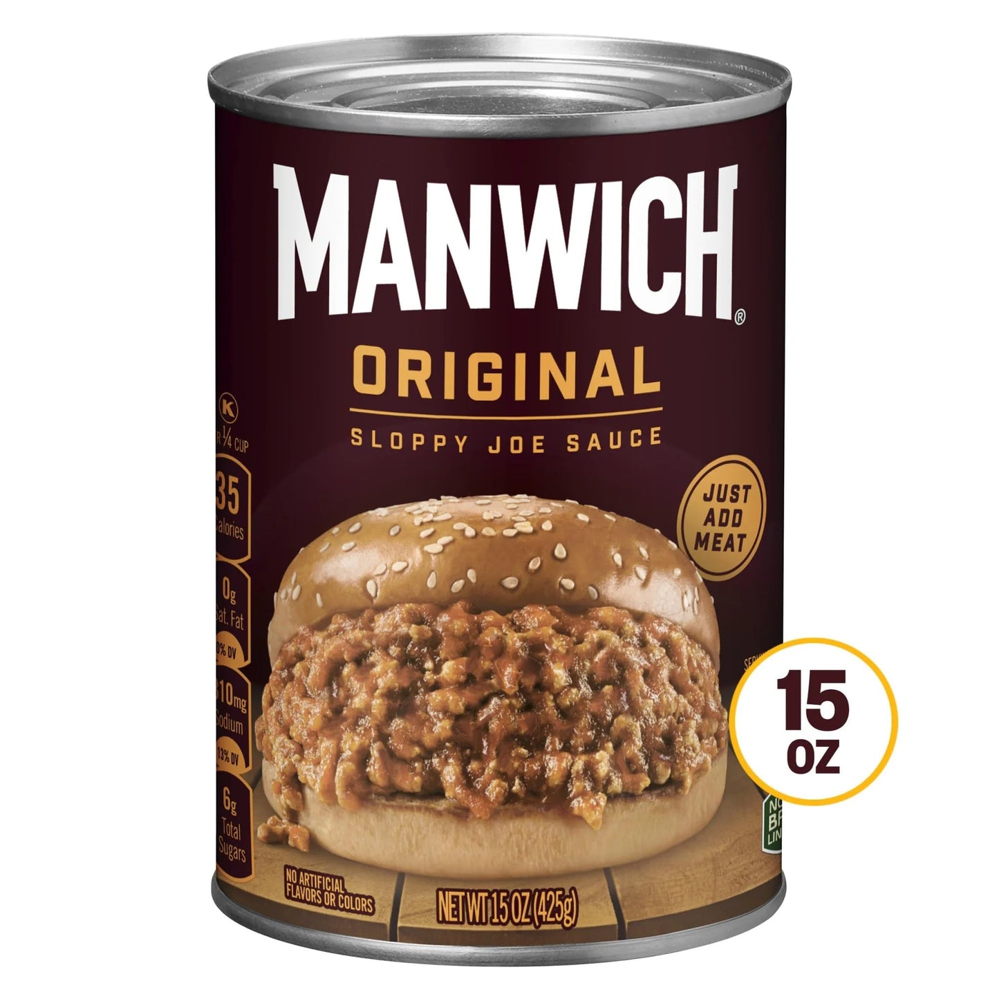 Canned Sloppy Joe Sauce - For Sandwiches, Tacos, Meatloaf & More - 15 Oz (Pack Of 6)