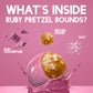 Squirrel Brand Ruby Cacao Pretzel Rounds, 30Oz Resealable Jar, Sweet & Salty Crunchy Snack, Gourmet Ruby Couverture Pretzel Ball  , Enhanced Gift Idea, Holiday & Party Snack, Indulgent Artisan Ruby