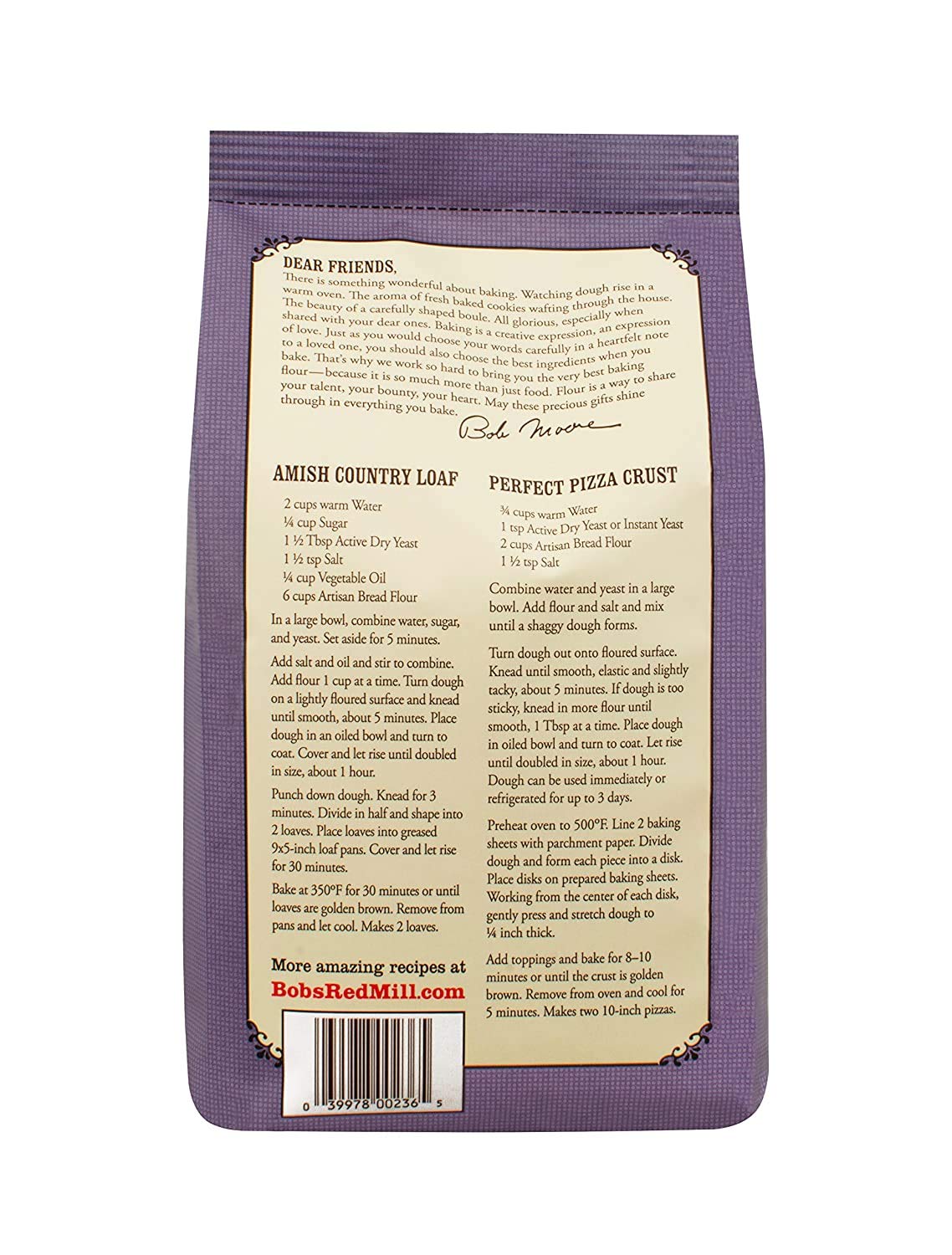 Bob'S Red Mill Artisan Bread Flour 5 Lb (Pack Of 3)