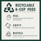 Starbucks K-Cup Coffee Pods, Starbucks Blonde Roast Coffee, Veranda Blend, 100% Arabica, 1 Box (32 Pods)