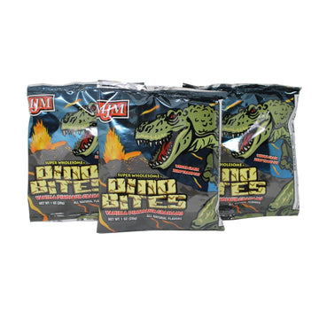 MJM Dino Bites Vanillas Grahams - Case of 25 Packs | Snack for Active Lifestyles | Wholesome Vanilla Flavor | Convenient and On-