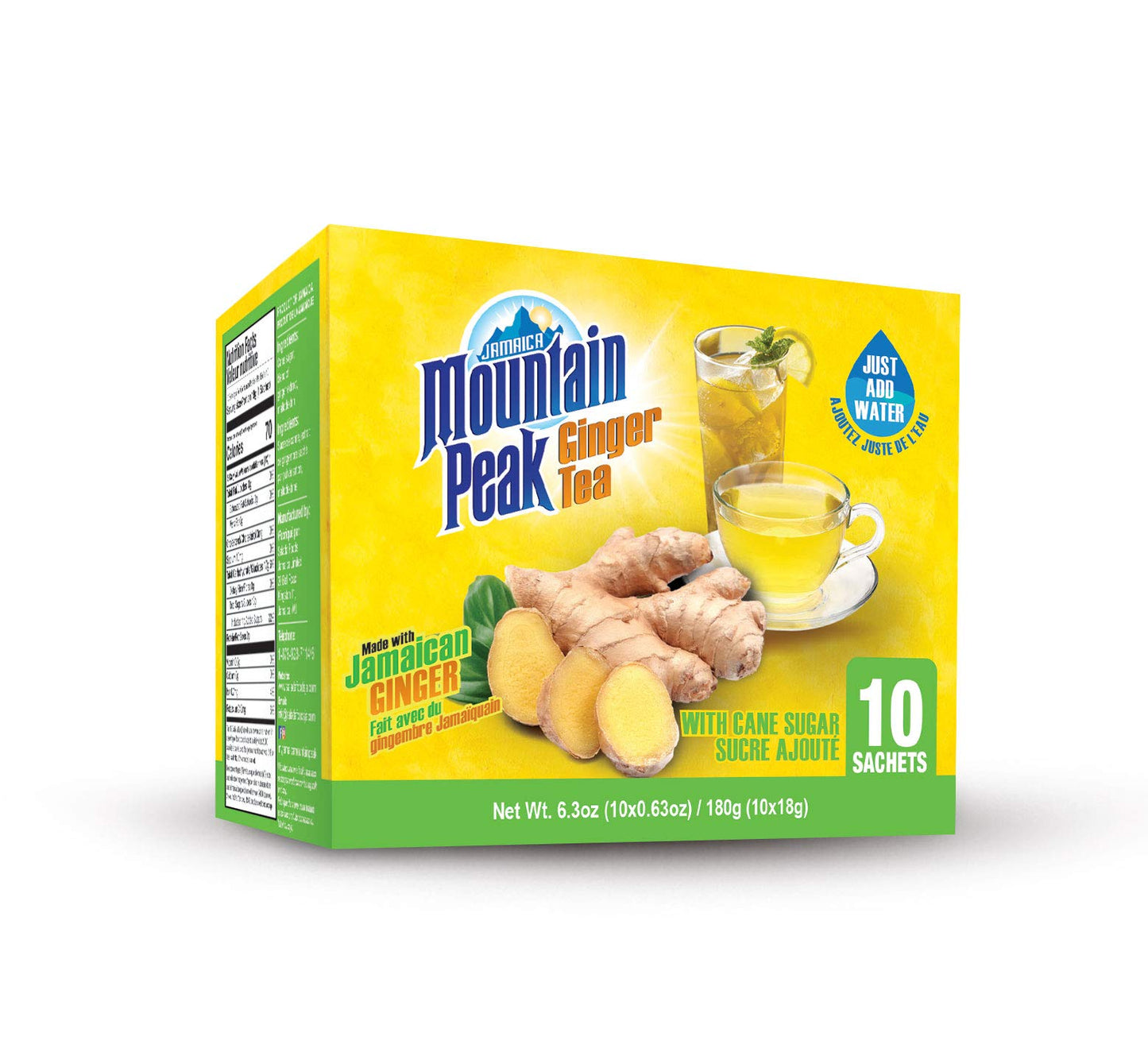 Jamaica Mountain Peak Ginger Instant Tea 10 Sachets