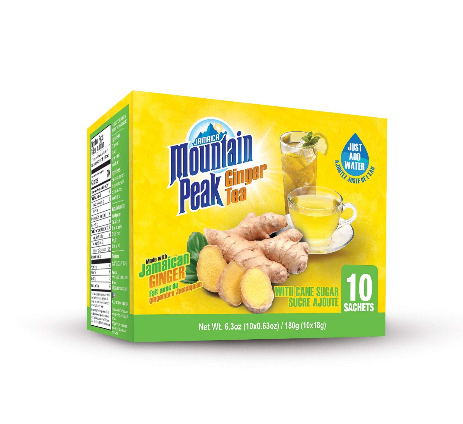 Jamaica Mountain Peak Ginger Instant Tea 10 Sachets