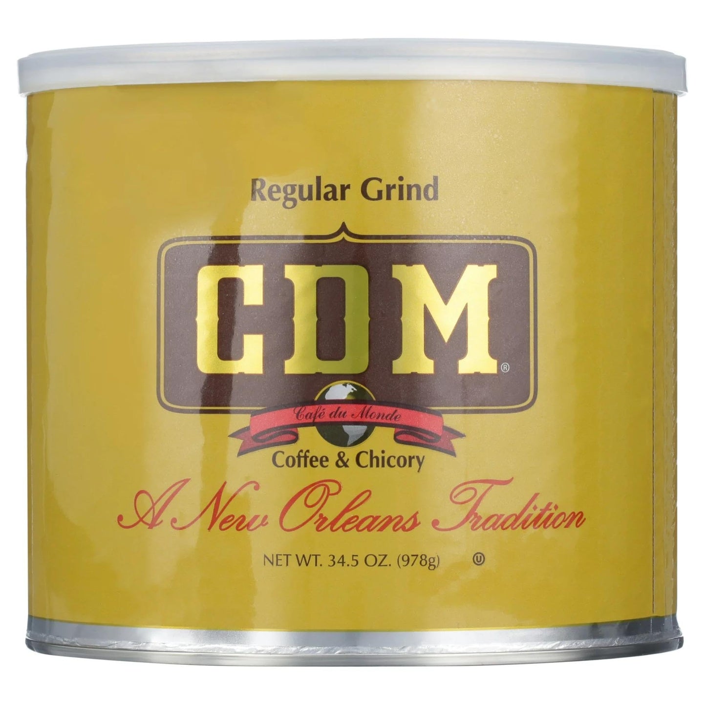 CDM Ground Coffee & Chicory Regular Grind, 34.5oz Can, Pack of 1