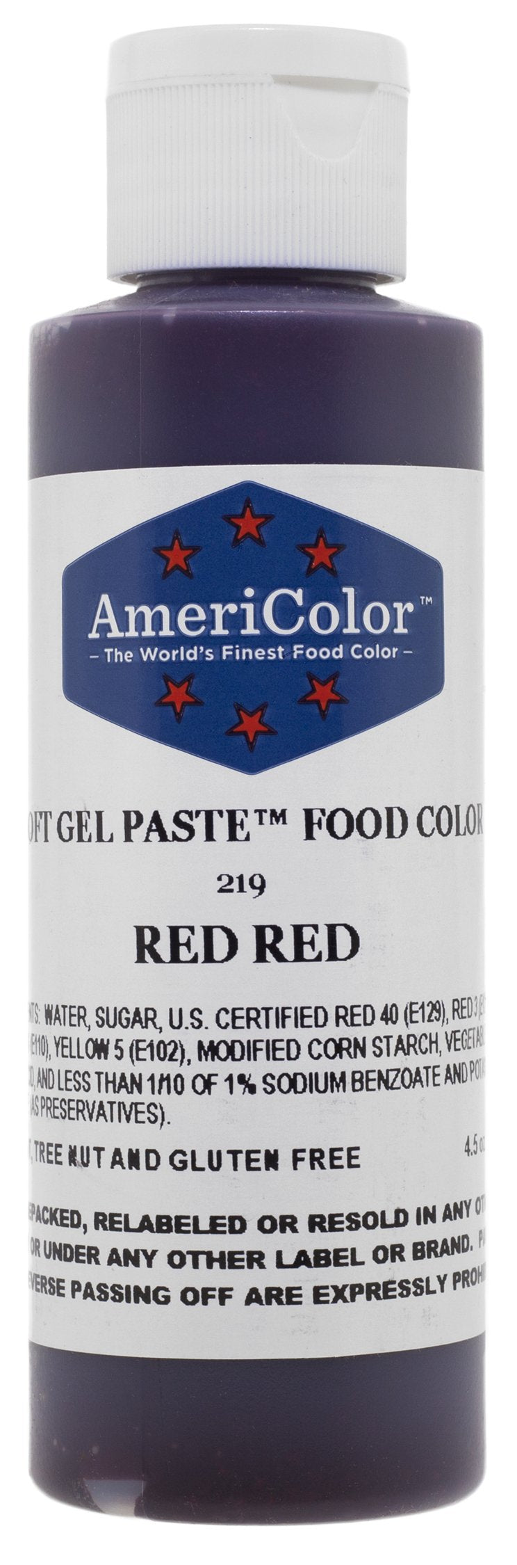Red Red Soft Gel Paste 4.5 Oz Cake Decorating