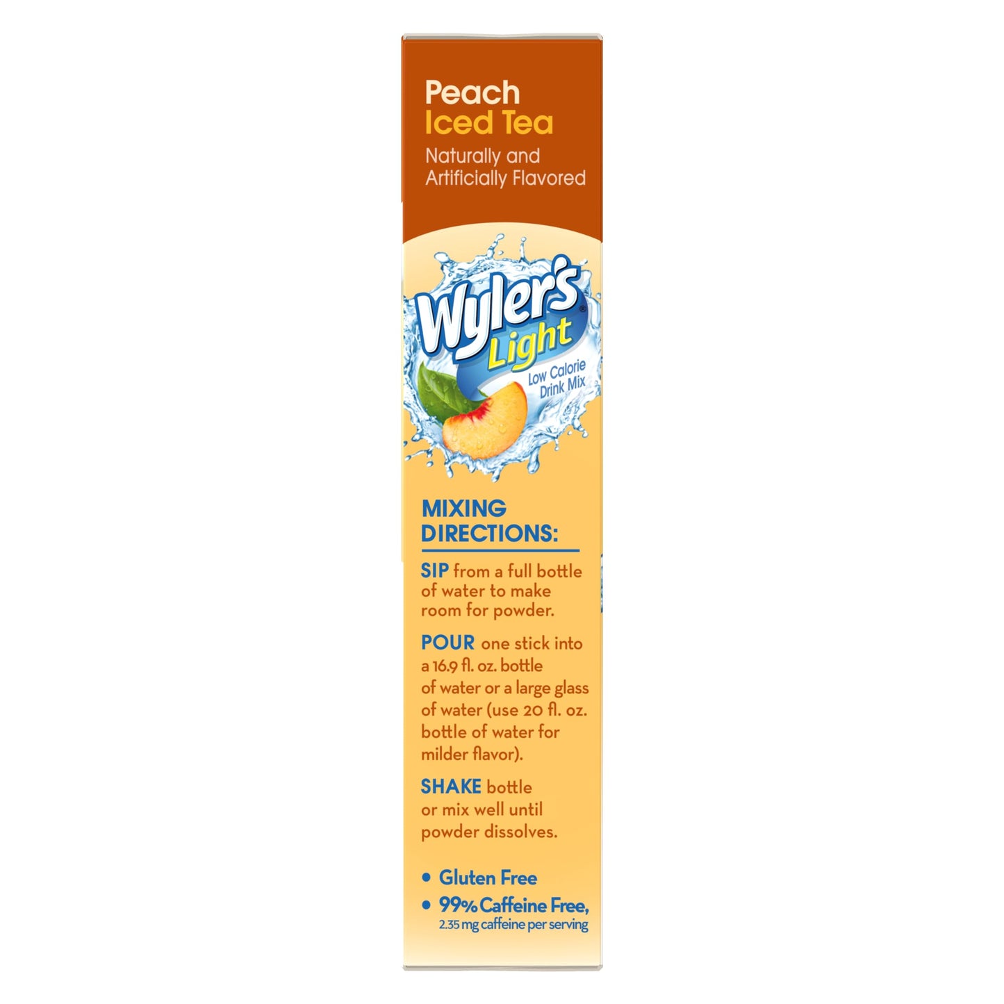 Wyler'S Light Singles To Go Powder Packets, Water Drink Mix, Peach Iced Tea, 8 Packets Per Box, 24 Total Packets (Pack Of 3)