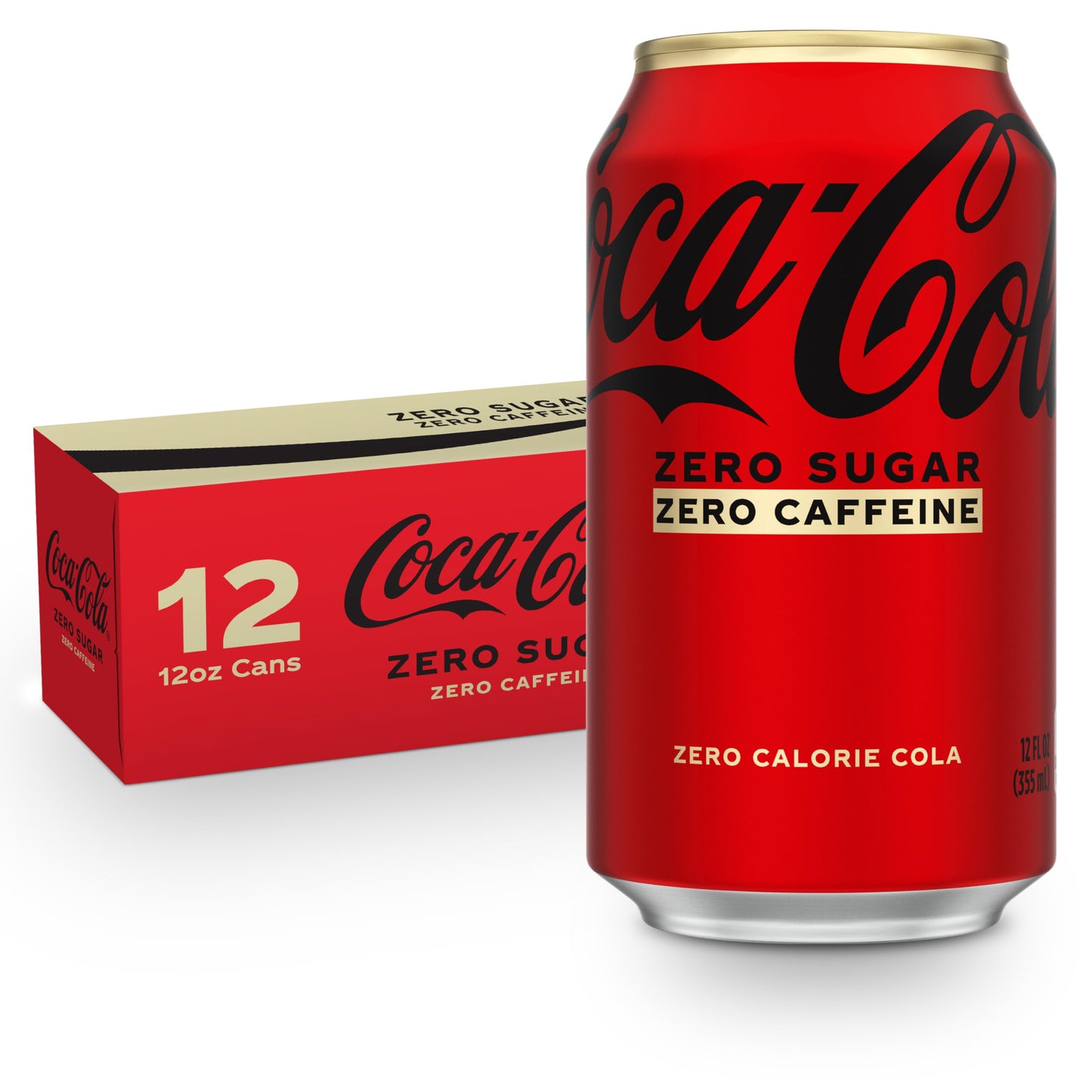 Coca-Cola Zero Caffeine-Free Soda  12 Fl Oz (pack of 12)