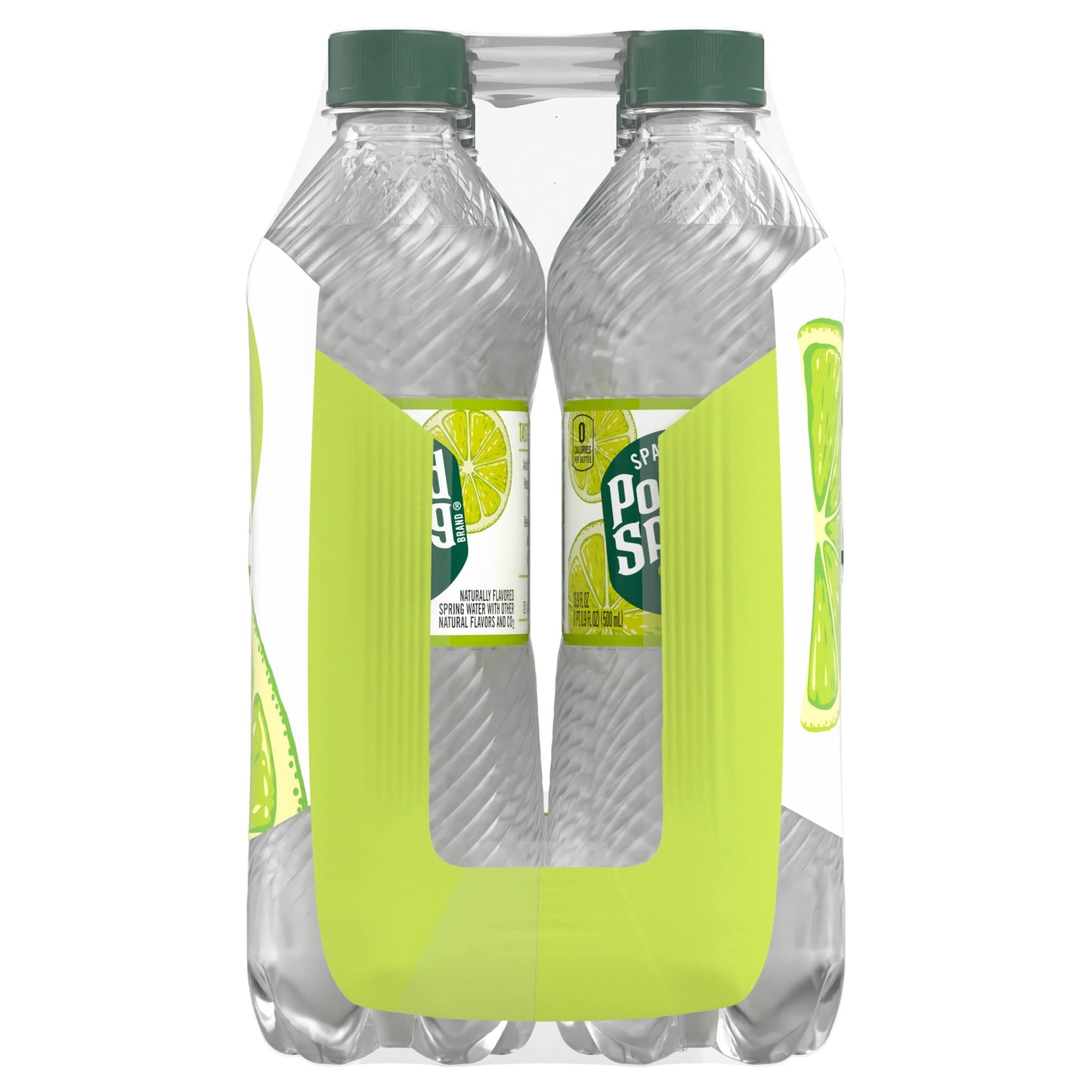 Poland Spring Sparkling Water, Zesty Lime, 16.9 oz. Bottles (8 Pack)