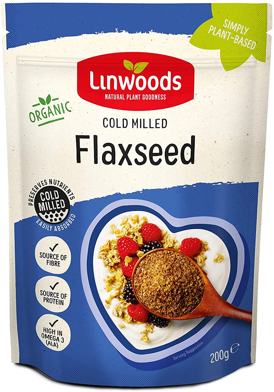 LINWOODS Organic Flaxseed, 8 OZ