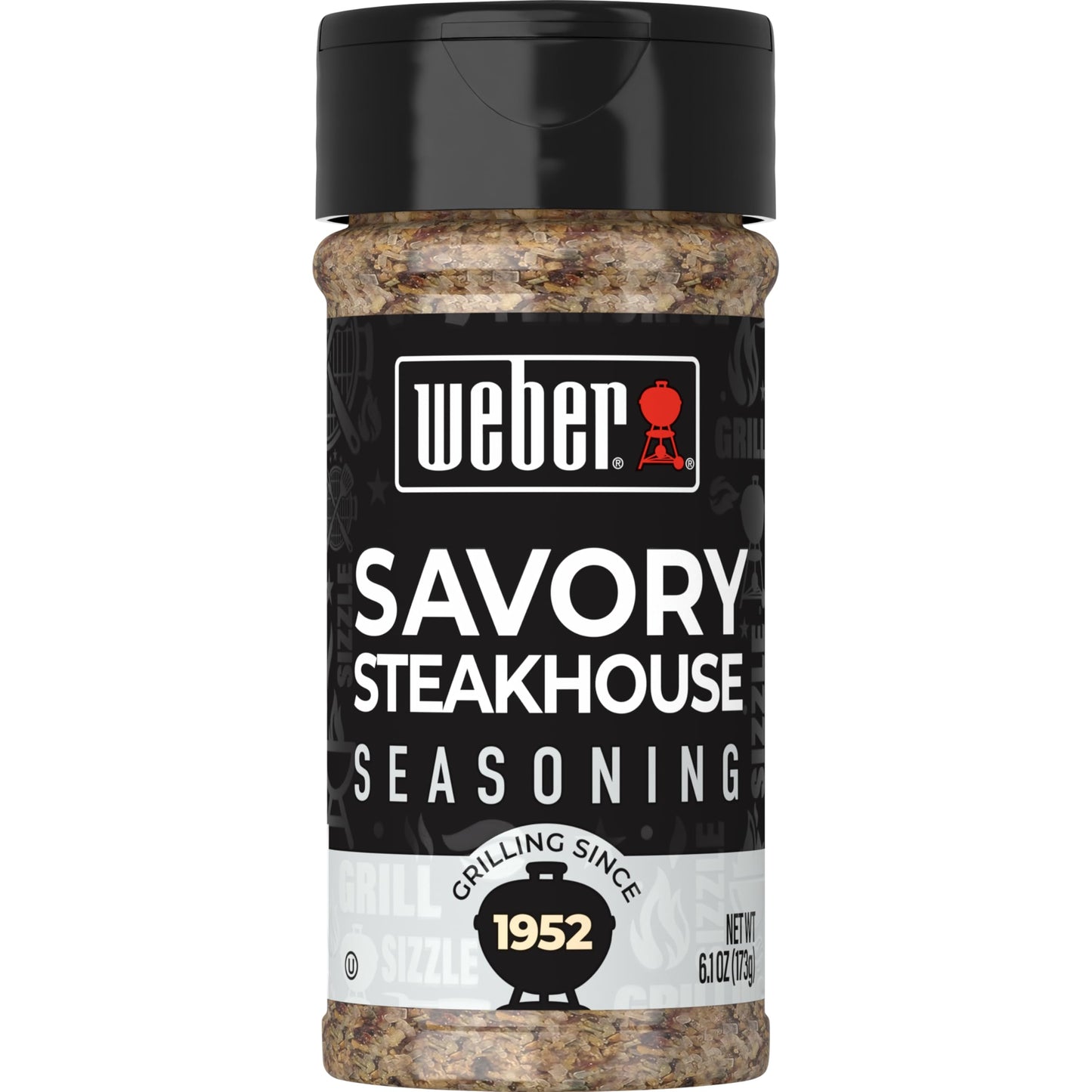 Weber Savory Steakhouse Seasoning, 6.1 oz (Pack of 6)