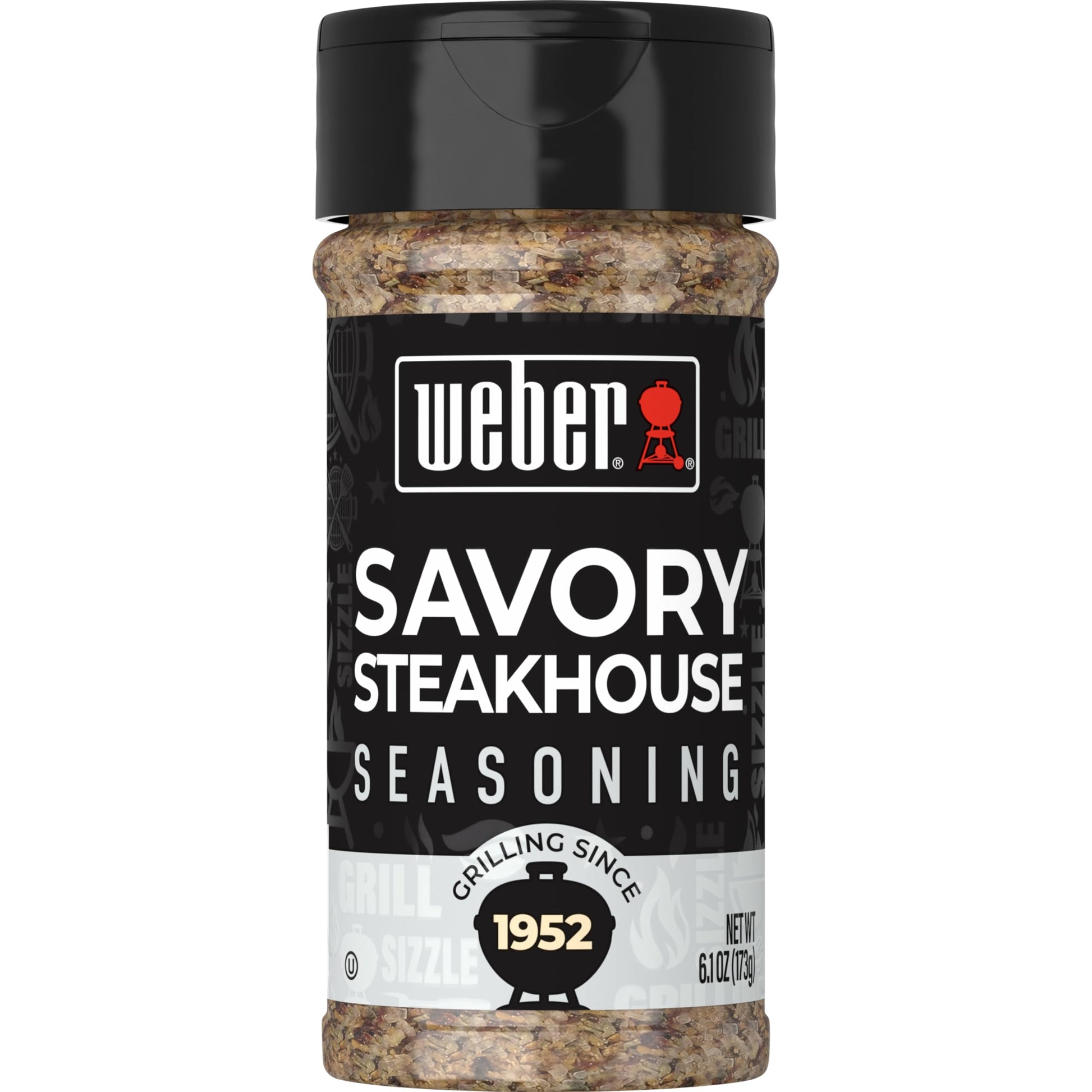 Weber Savory Steakhouse Seasoning, 6.1 oz (Pack of 6)