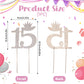 15 Cake Topper, Crystal Happy 15Th Birthday Cake Topper Aolly Number 15 Birthday Cake Topper Rhinestones Princess Crown Cake Top