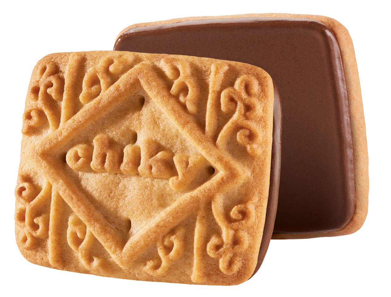 Chiky Chocolate Fudge Cookies, Crunchy & Sweet, Smooth Cream Center, Crispy Texture That Melts In Every Bite, 16.9 Ounces, 1 Box Contains 3 Bags, Each With 12 Individual Packs.