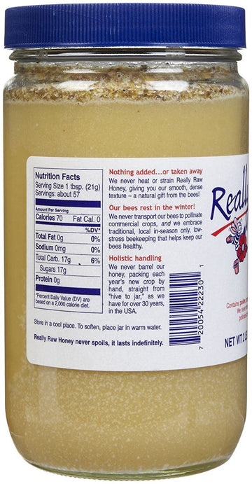 Really Raw Honey Energy Snack, Unstrained, 42 Oz