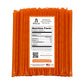The Honey Jar Orange Flavored Raw Honey Sticks - 100 Count Package - Pure Honey Straws for Tea and Coffee
