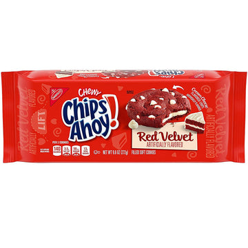 Chips Ahoy Cookies, Red Velvet, 9.6 Ounce ( 2 pack )