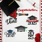 Chewarelly 24 Pack Graduation Cupcake Toppers, Glitter Decor, Black with Silver, Model GRADGL-24B03