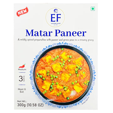 Eastern Feast - Ready to Eat Vegetarian Meals, 10.58 oz (Pack of 10, Matar Paneer)