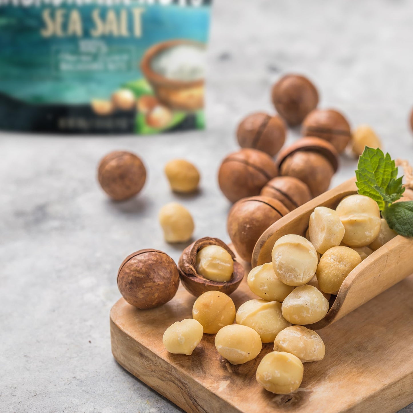Hawaiian Macadamia Nut Company Dry Roasted Macadamia Nuts with Sea Salt 24 Oz  Source of Fiber  Gluten-Free and Certified Non-GMO  enhanced Quality  Crunchy and Delicious