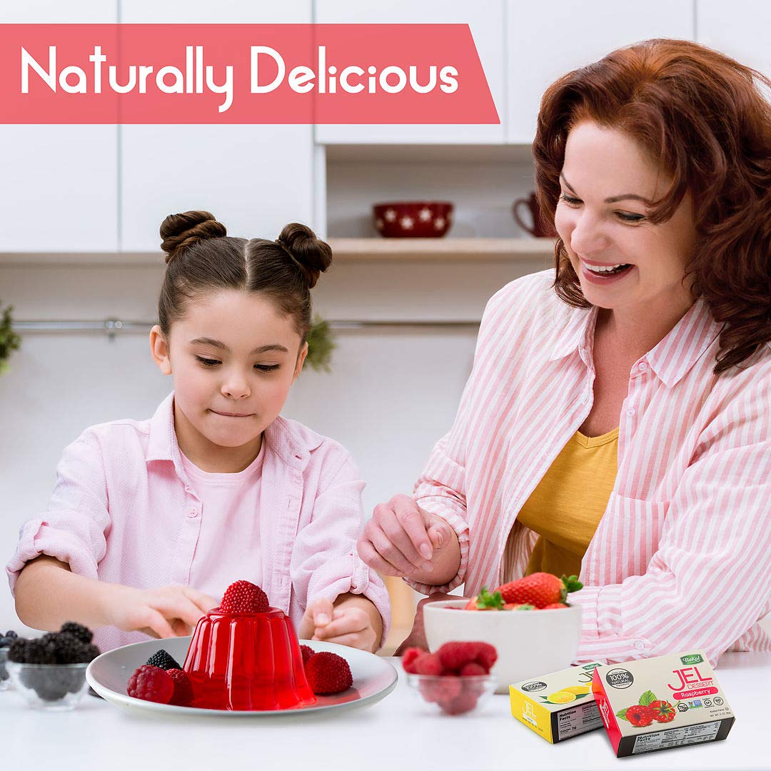 Bakol Jel Dessert - All Natural Vegan Dessert Mix - Kosher - Halal - No Artificial Sweeteners Flavors Or Colors - Strawberry Fla
