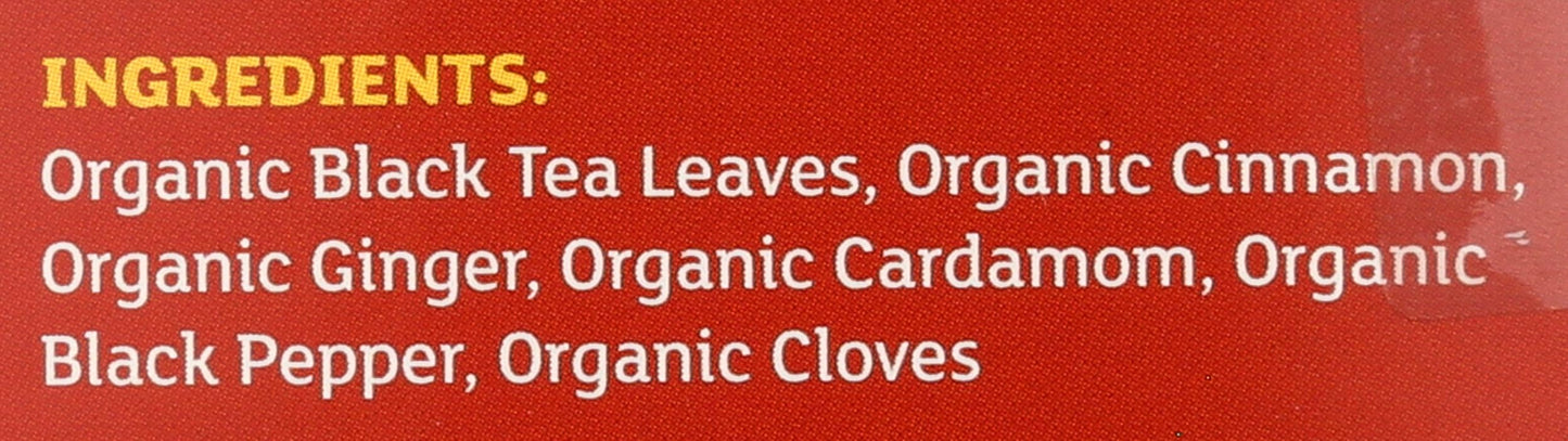 Equal Exchange Organic Tea Blk Chai W/Spice, 20 Ct