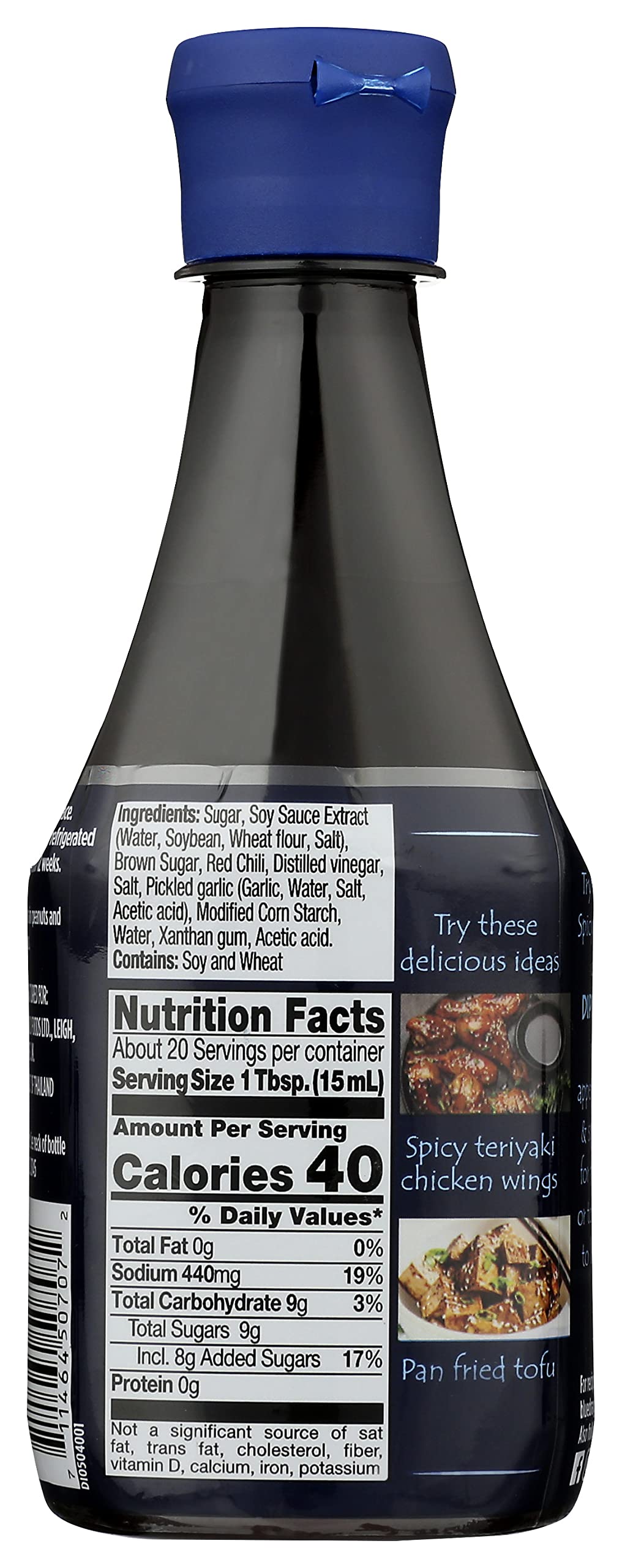 Blue Dragon Spicy Teriyaki Sauce, Dipping Sauce, Marinade, Squeezy Bottle, Vegan, 10.5 Ounce (Pack Of 1)
