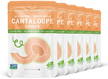 Nature'S Turn Freeze-Dried Fruit Snacks, Cantaloupe Crisps, Pack Of 6 (0.53 Oz Each)