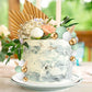 53 Pcs Boho Cake Topper Mini Balls Cake Toppers Foam Balloon Cake Toppers Palm Leaves Artificial Dried Flower Cake Toppers For B