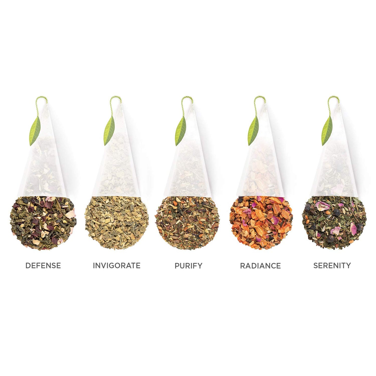 Tea Forte Wellbeing Organic Wellness Tea Presentation Box Tea Sampler Gift Set, 20 Assorted Variety Handcrafted Pyramid Tea Infuser Bags - Herbal Tea, Green Tea