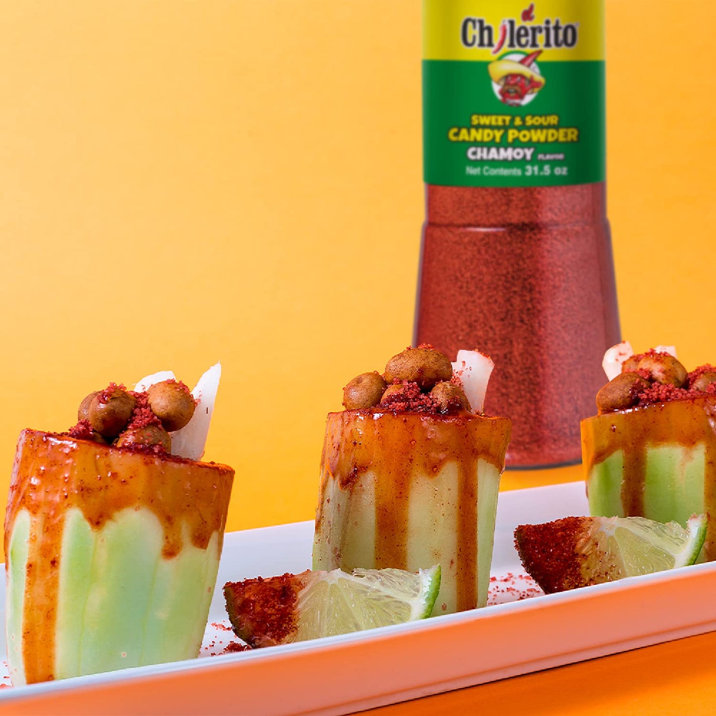 El Chilerito Candy Powder Chamoy Flavor 960g - Kosher, Red, for Sweets, Snacks, Fruits, Drinks, and Cocktails