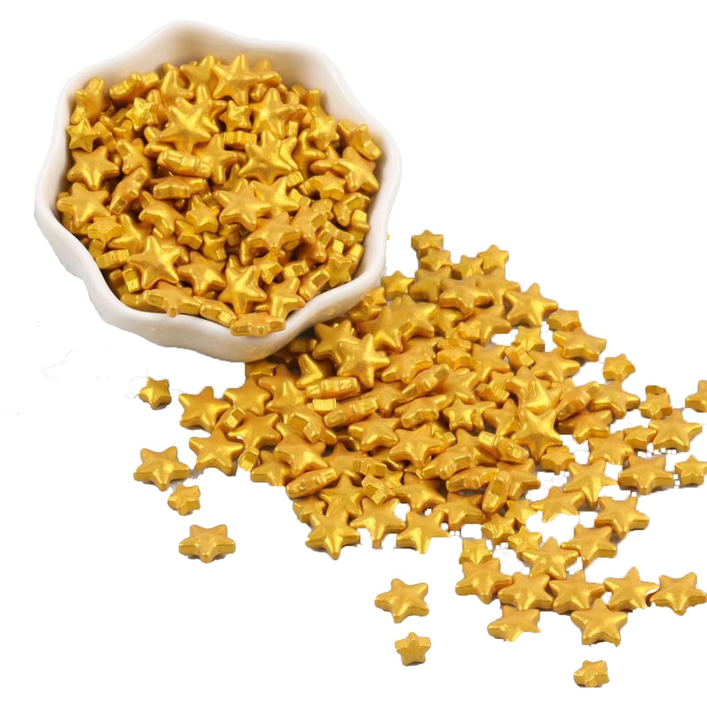 Sentovac Gold Star Sprinkles Edible Sugar For Cake Decorating Mix Sizes Gold Star Sprinkles Cake Topper Cupcake Cookie Baking De