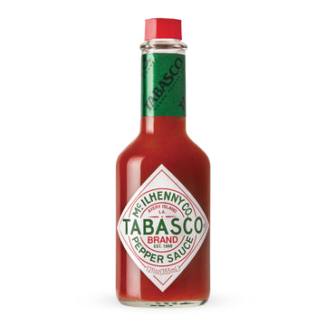 Tabasco Brand Original Red Pepper Hot Sauce, Medium Heat, Glass Bottle, Classic & Versatile Flavor, Three Simple Ingredients, Great For Dips, Tacos, Eggs, Pizza, Oysters & More, 12 Fl Oz (Pack Of 1)