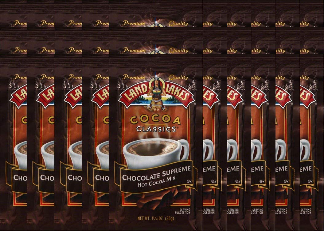 Land O' Lakes Hot Cocoa Mix, Chocolate Supreme, 1.25 Oz (35G), 30 Packets