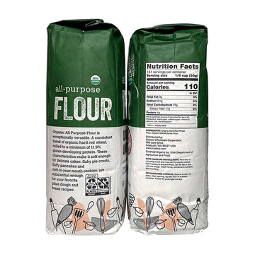 Kirkland Signature Organic Unbleached All Purpose Flour, 10 Pounds (Pack Of 2)