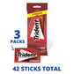Trident Cinnamon Sugar-Free Chewing Gum, 42 Pieces, 3 Packs of 14 Count, Red, Model 00012546011525
