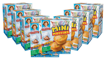 Little Debbie Birthday Cake Mini Muffins, 40-1.7 OZ Pouches (8 Boxes)