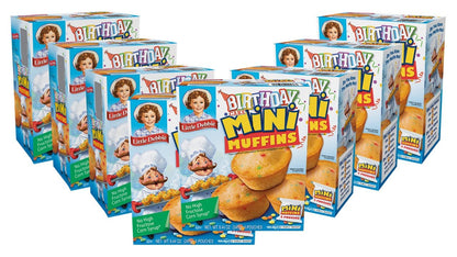 Little Debbie Birthday Cake Mini Muffins, 40-1.7 OZ Pouches (8 Boxes)