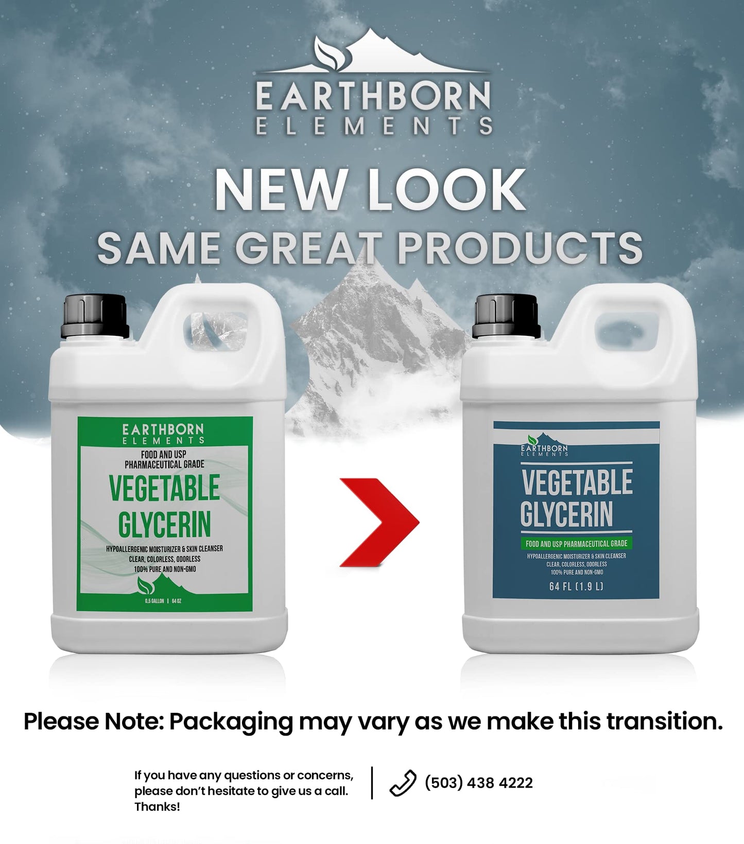 Earthborn Elements Vegetable Glycerin, Pure & Undiluted, 1 Gallon, 128 Fl Oz