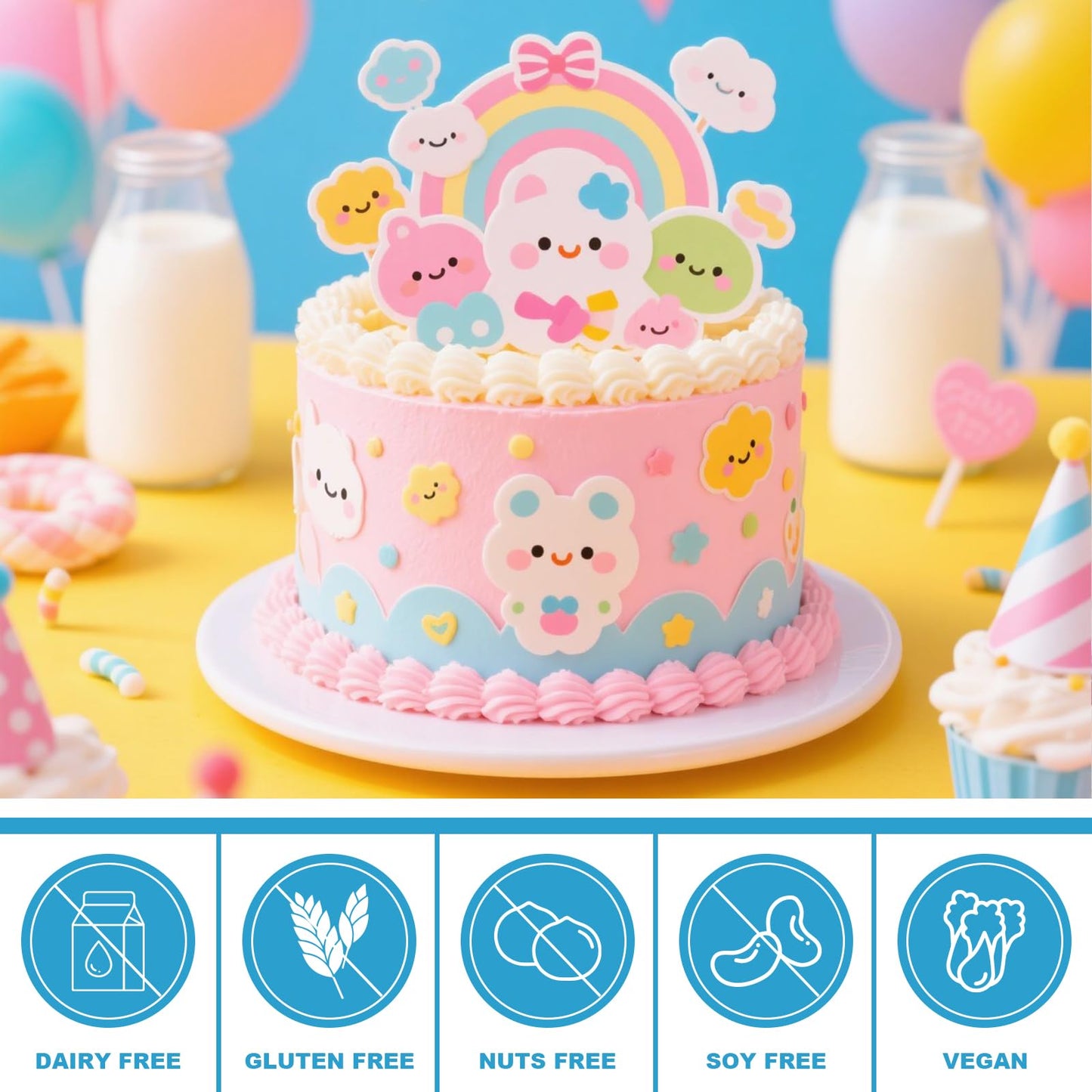 PatiFrussa 25 Count Edible Paper A4 11.7 x 8.3 Printable Frosting Sheets for Edible Printer  Icing Sheets for Cakes  Cupcakes  and Cookies  Professional Edible Image Paper