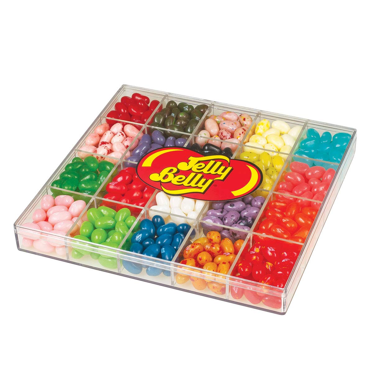 Jelly Belly 20-Flavor Clear Gift Box - Genuine, Official, Straight From The Source