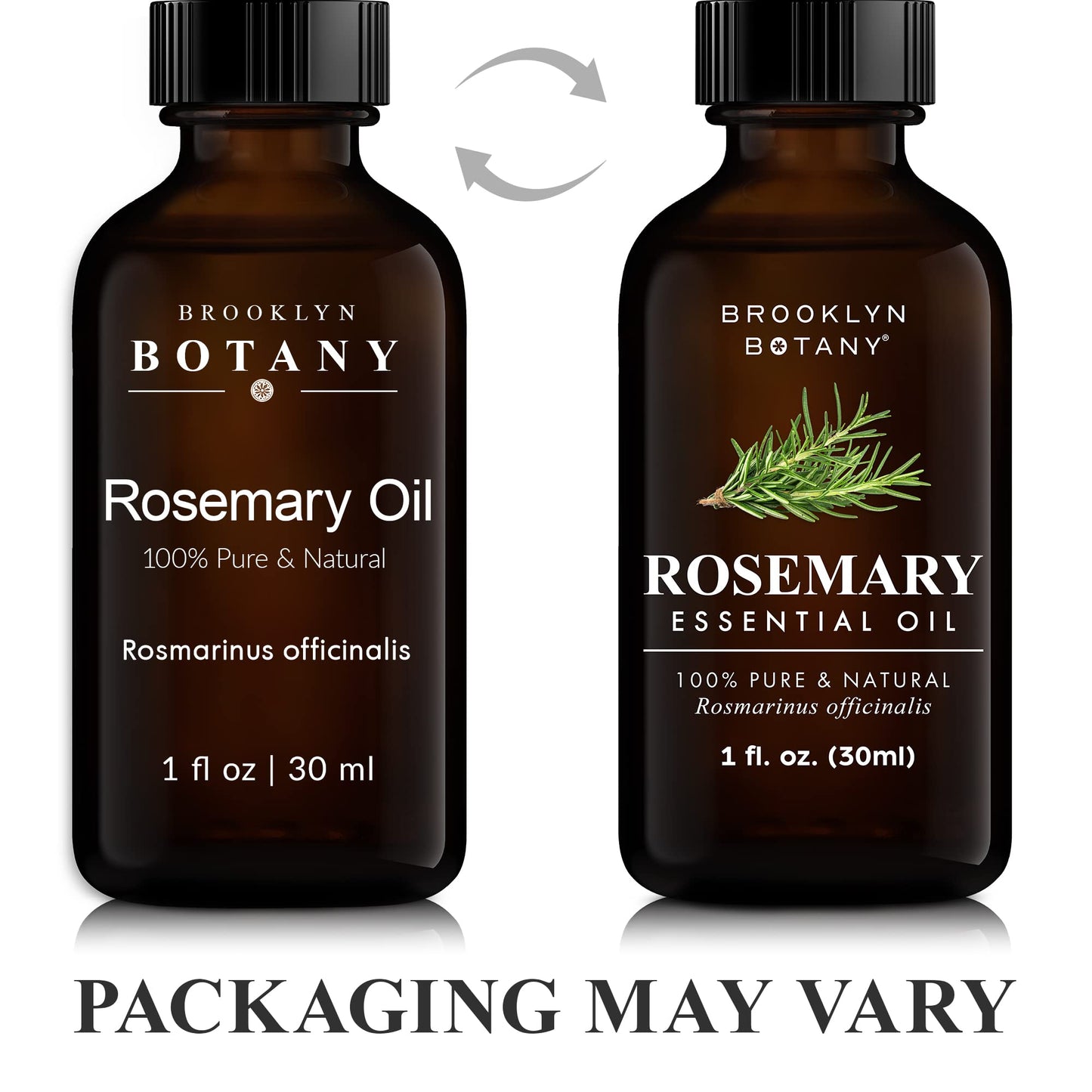 Brooklyn Botany Rosemary Essential Oil - 100% Pure And Natural - Therapeutic Grade Essential Oil With Dropper - Rosemary Oil For